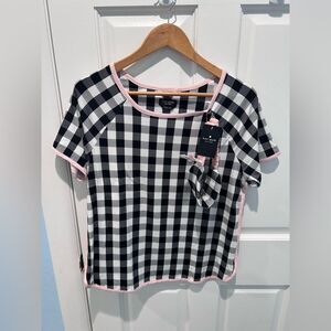 New Kate Spade Short Sleeve Pj Set top and mask